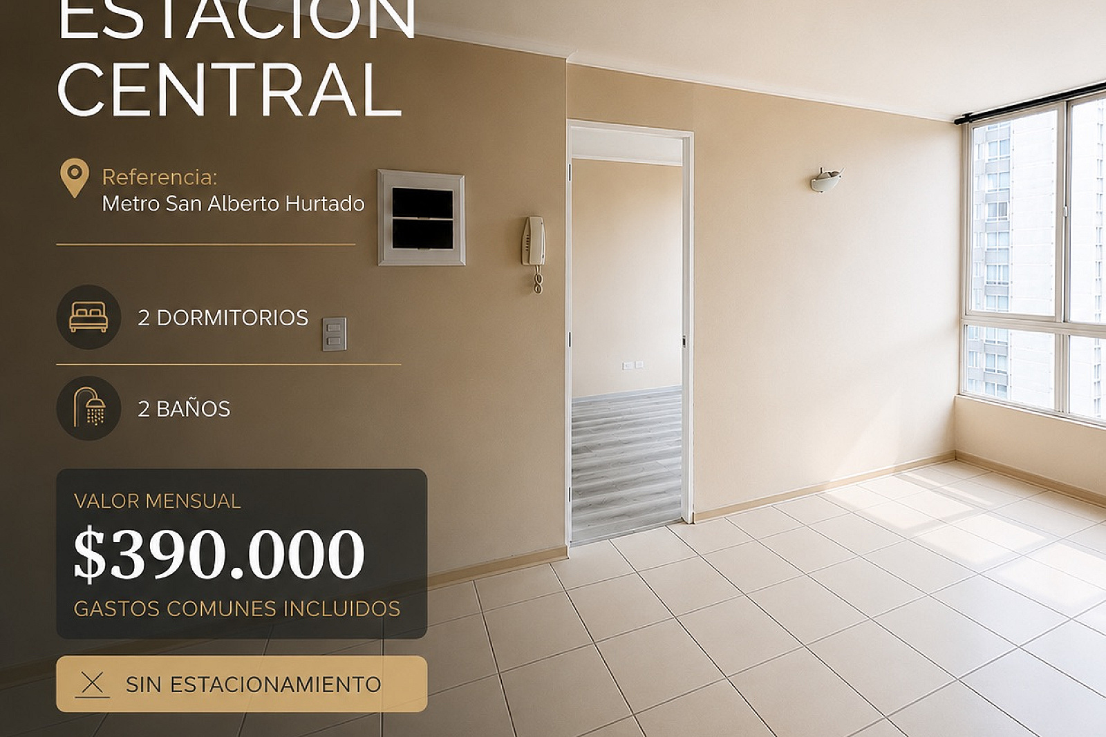 Departamento en arriendo – Estación Central